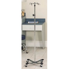 Clinton Heavy Base IV Pole with 4 Hooks