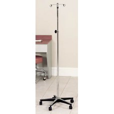 Clinton Five Leg IV Pole with Cast Aluminum Base