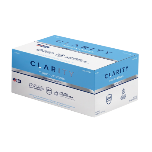 Clarity DTG-MONO Mononucleosis Test Kit, 15 Tests, CLIA Waived