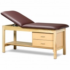Clinton 1013 Classic Treatment Table with Shelf and Drawers