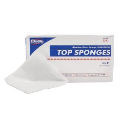 DUKAL TOP SPONGE NON-WOVEN 4"X4", 2000/CS