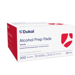Dukal Alcohol Preps Medium Sterile 2-Ply, Box of 200 (853)