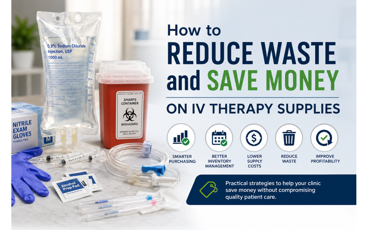 How to Reduce Waste and Save Money on IV Therapy Supplies