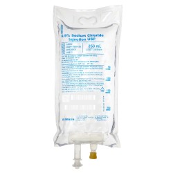 BBraun Sodium Chloride 0.9% NACL IV Bag 250ml, Case (L8002) *R*