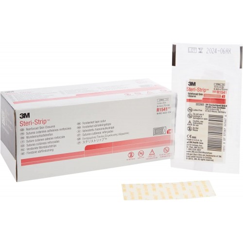 3M R1541 Steri-Strip Adhesive Skin Closures 1/4x3 Box50