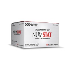 Safetec NumStat 34500 Antiseptic Pain Relieving Pads Box of 50 Safetec NumStat 34500 Antiseptic Pain Relieving Pads Box of 50