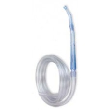 ConMed Yankauer, Standard Bulb Tip, with control vent with 6' plastic tubing pre-attached- Case 20