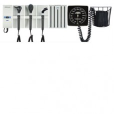 ADC Adstation Diagnostic Wall Set with Throat Illuminator and Clock Aneroid plus Specula Dispenser
