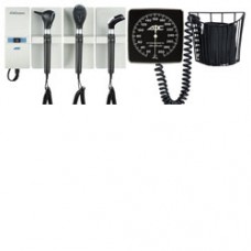 ADC Adstation Diagnostic Wall Set with Throat Illuminator and Clock Aneroid
