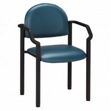 Clinton C-50B Black Frame Side Chair with Arms