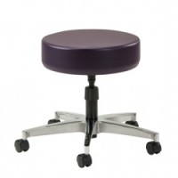 Clinton 2150 Physician Stool Stainless Steel Base Spin Lift
