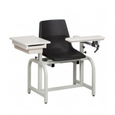 Clinton Blood Drawing Chair with Flip Arm and Drawer