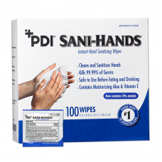 PDI D43600 Sani-Hands Instant Hand Sanitizing Wipes Bx100