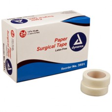 Dynarex Paper Surgical Tape .5in x 10yd Bx24