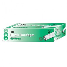 Dynarex Elastic Bandage with Metal Clip Closure, 2'' Bx10