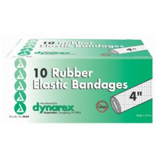 Dynarex Elastic Bandage with Metal Clip Closure, 4'' Bx10