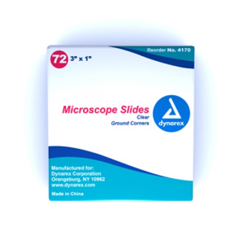 Dynarex Clear Microscope Slides Bx72