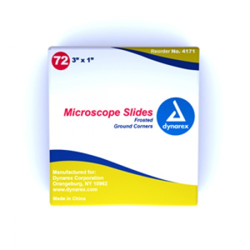 Dynarex Frosted Microscope Slides Bx72