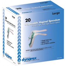 Dynarex Disposable Graves Vaginal Specula with Light Source Option Large Bx20