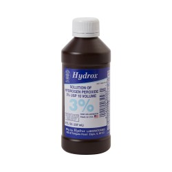 Hydrogen Peroxide 3% 8oz Bottle, Case of 12